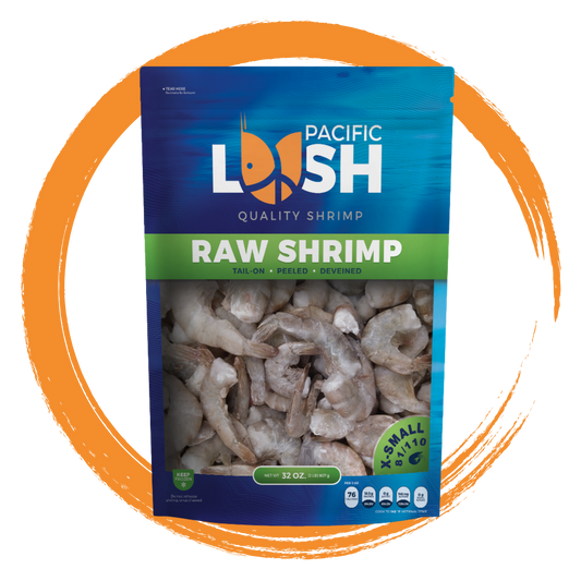 Extra-Small 81/110 - Pacific White Shrimp Head-Less. 24 lbs case.